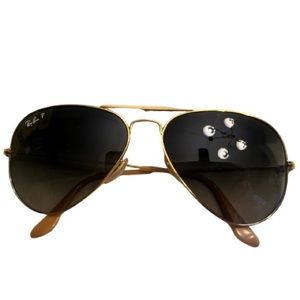 Ray-Ban Aviator Large polarized sunglasses 🕶️ rose gold